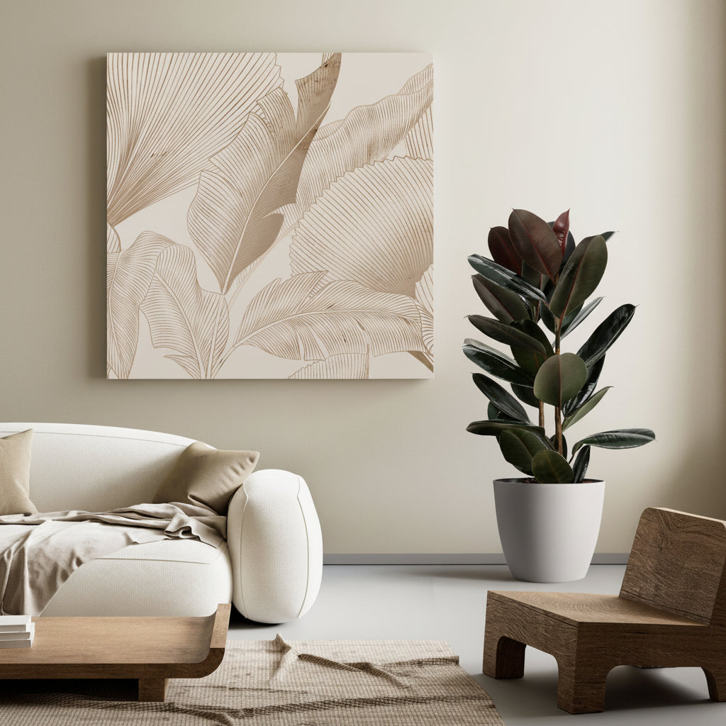 ficus burgundy bush form in living room