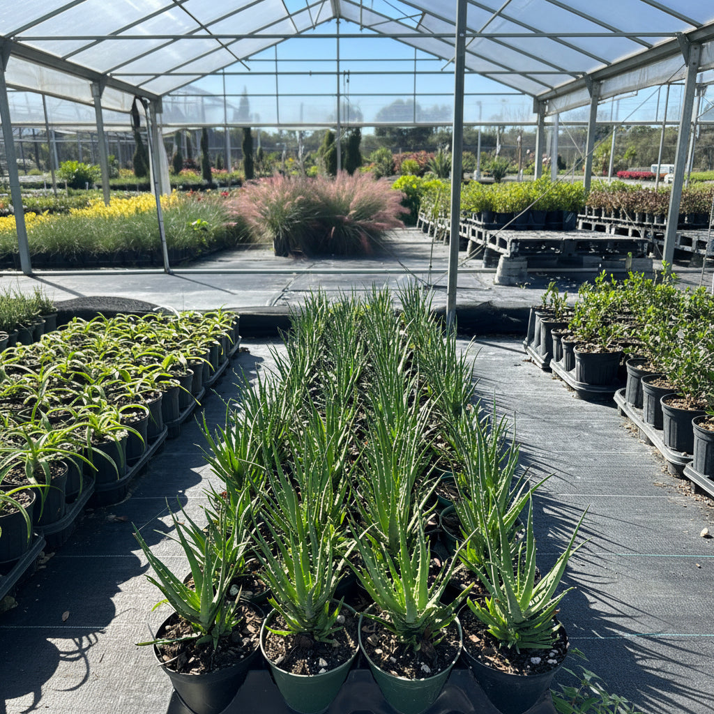 Aloe Spineless Hedgehog, X Humilis ‘ANDHOGP’ in 6in pot in rows in treys