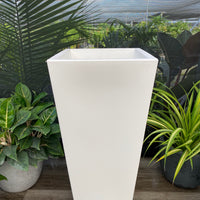 Tall Modern Planter Pot, Tapered Square Design