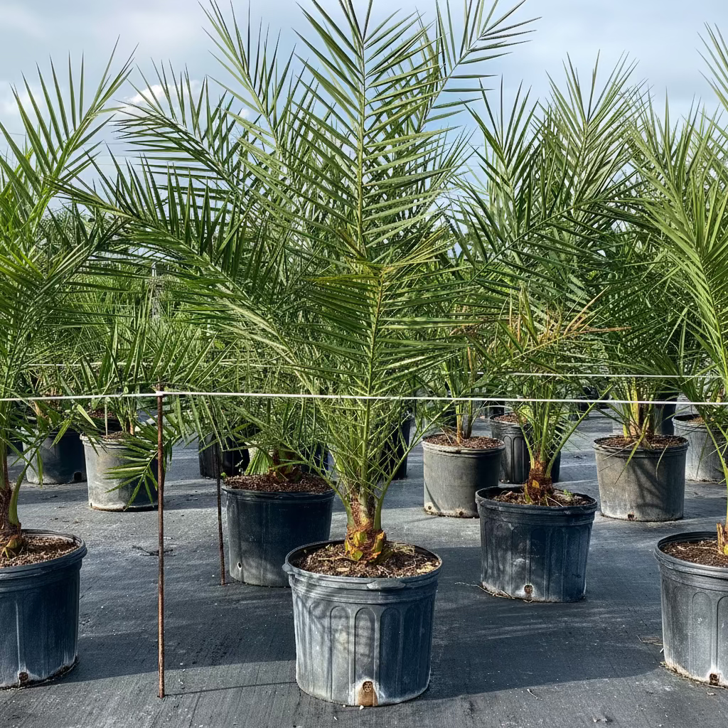 Potted Sylvester Date Palm tree