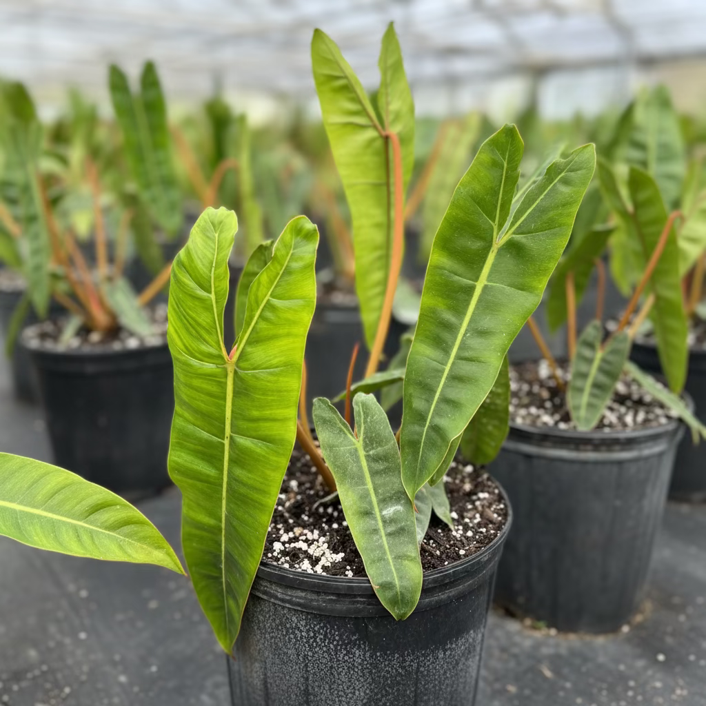 closeup view of Philodendron billietiae