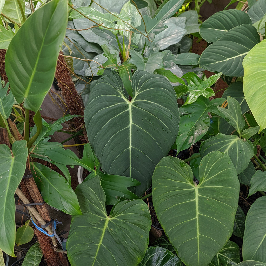 leaves of Philodendron Gloriosum