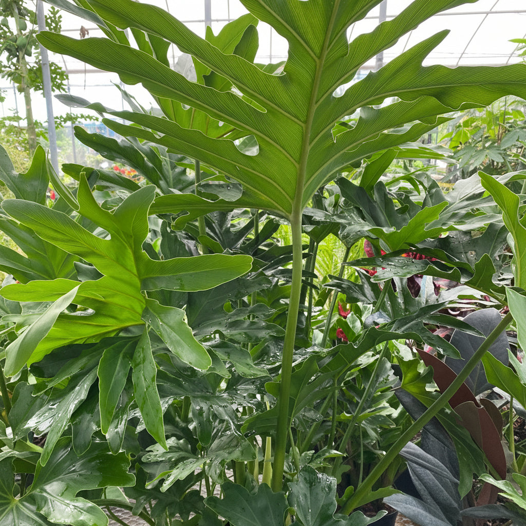 Philodendron Split Leaf Hope close up of leaves