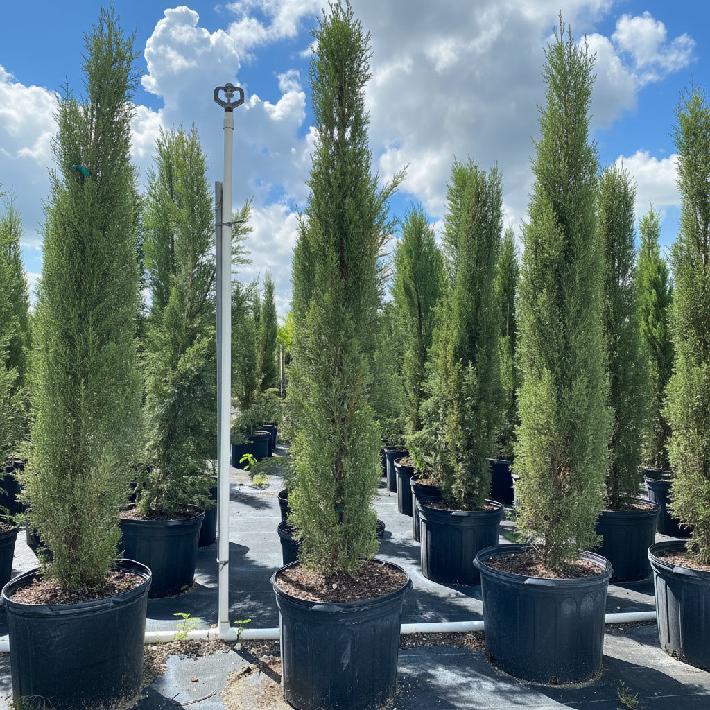 Medium Size Italian Cypress, Mediterranean Cypress Planted in Nursery Pot 5gal