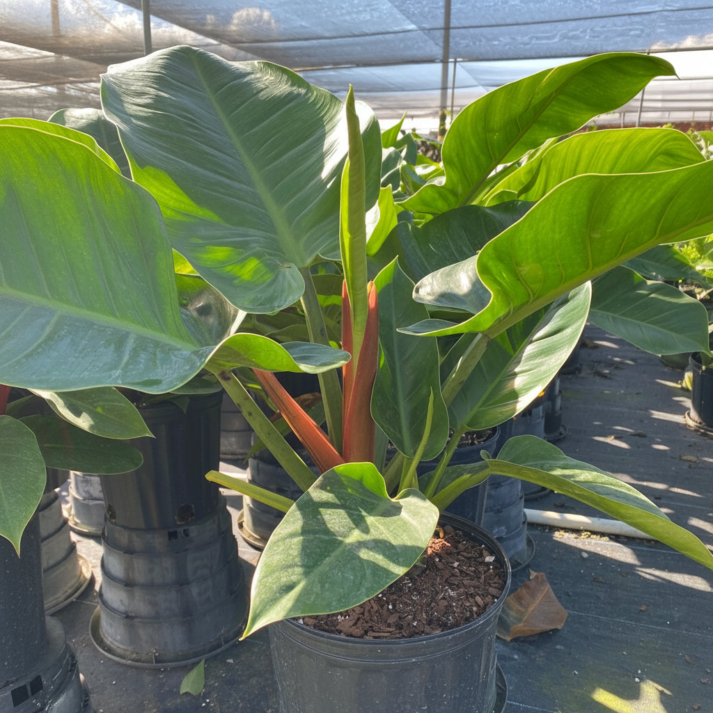 front view of Philodendron Green Princess
