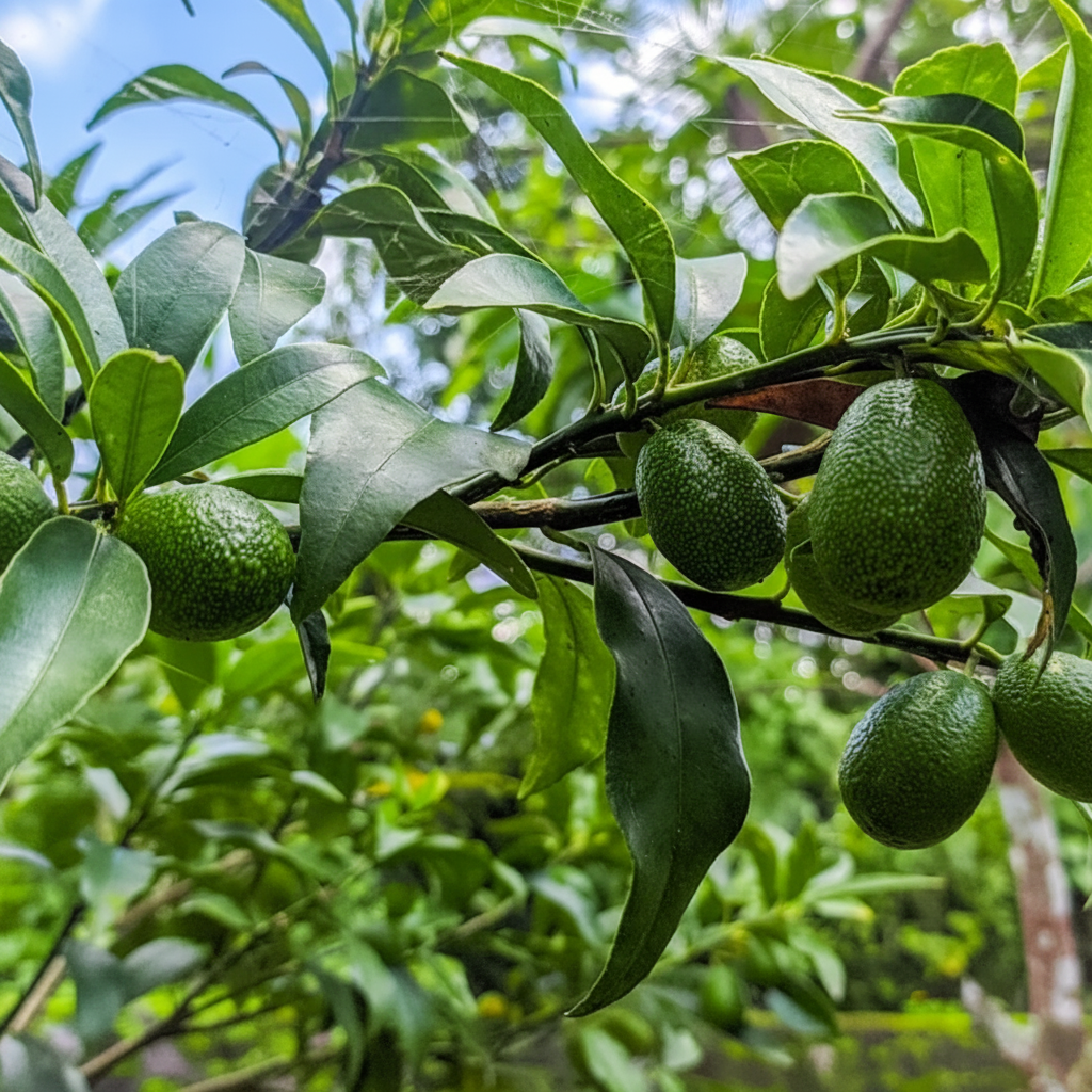 avocado fruit in tree