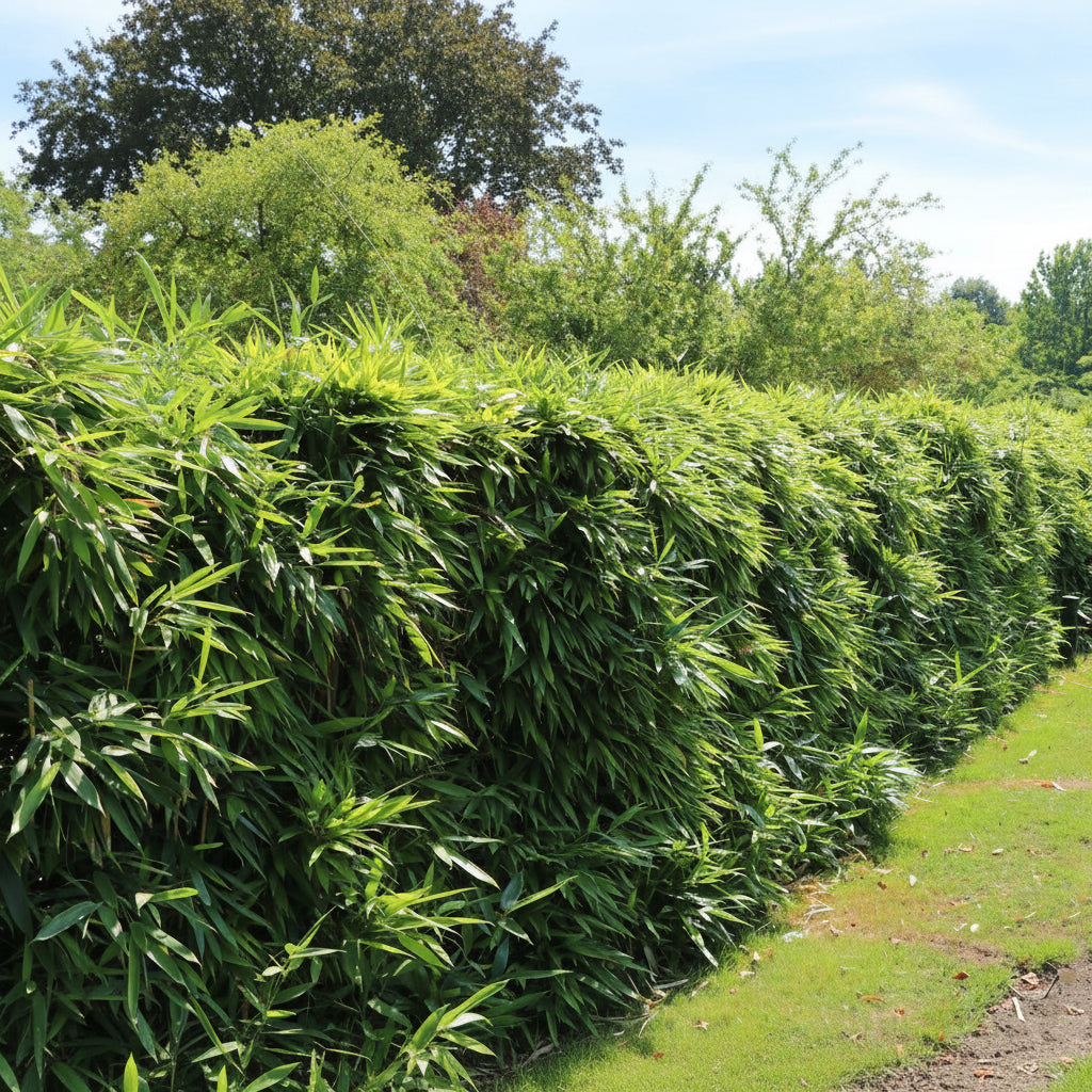 Golden Goddess Bamboo, Bambusa multiplex leaf