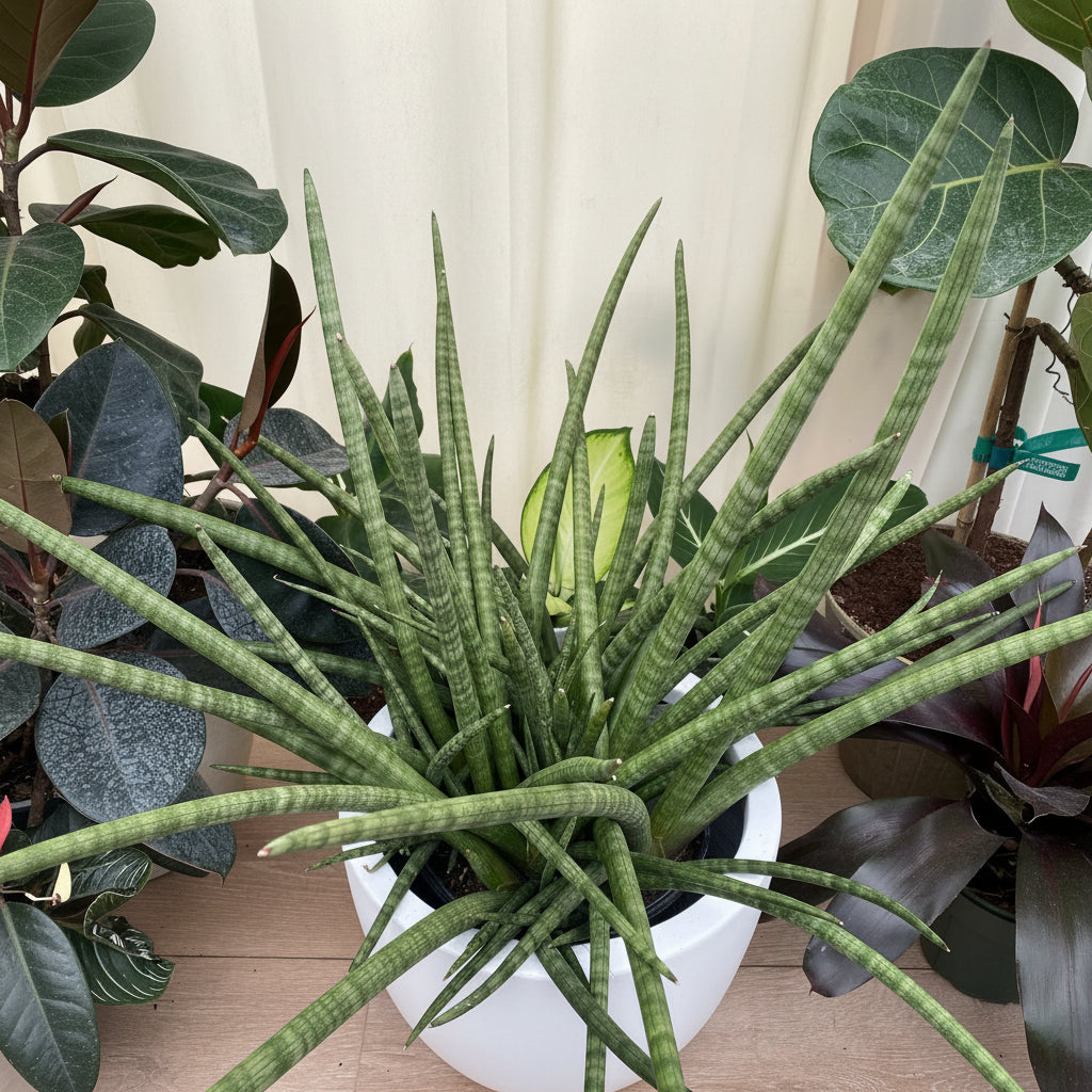 leaves of Sansevieria Fernwood Mikado, Snake Plant