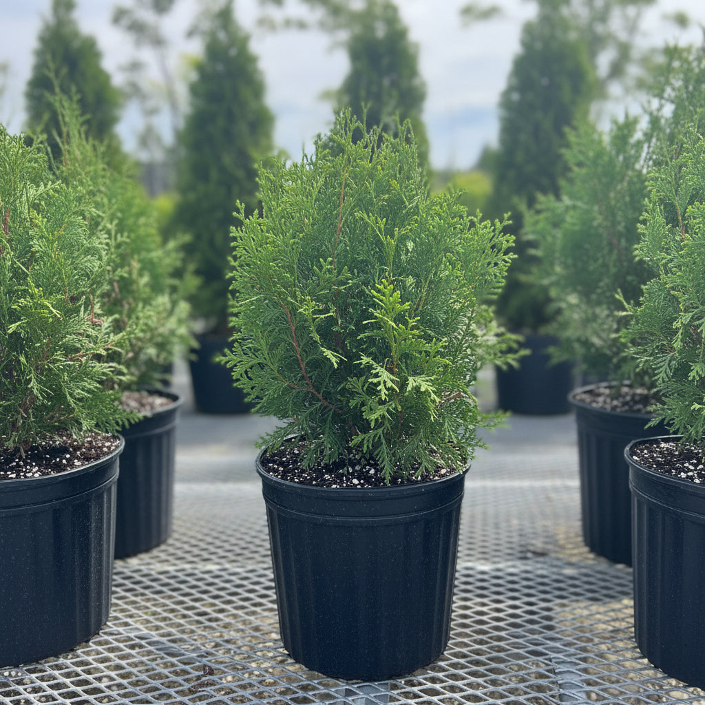 Thuja Green Giant Arborvitae in 5ga pots