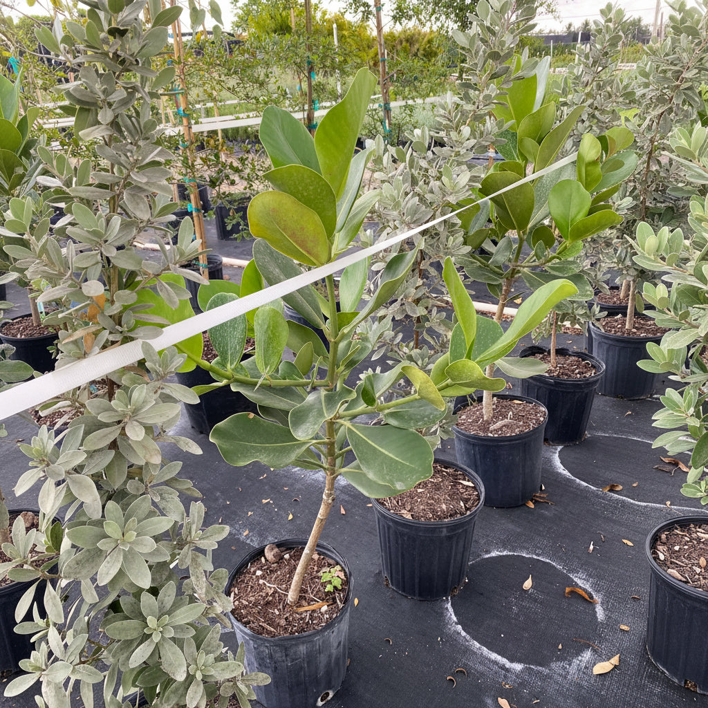 Clusia Rosea Pitch Apple Tree Form in multiple pots