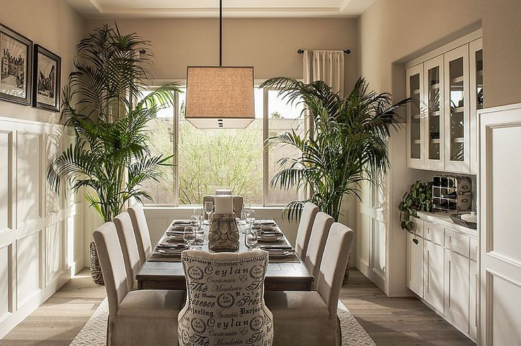 Fun Ways to Add Greenery to your Dining Room