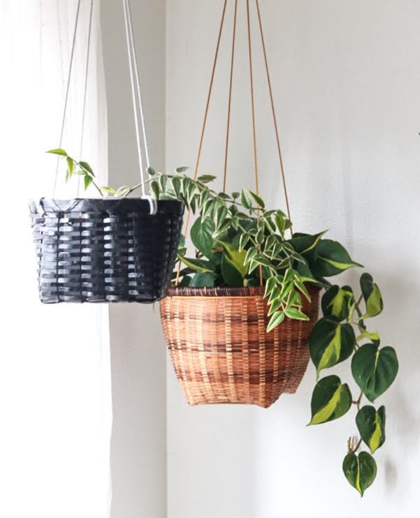 Upcycled Hanging Basket Planter