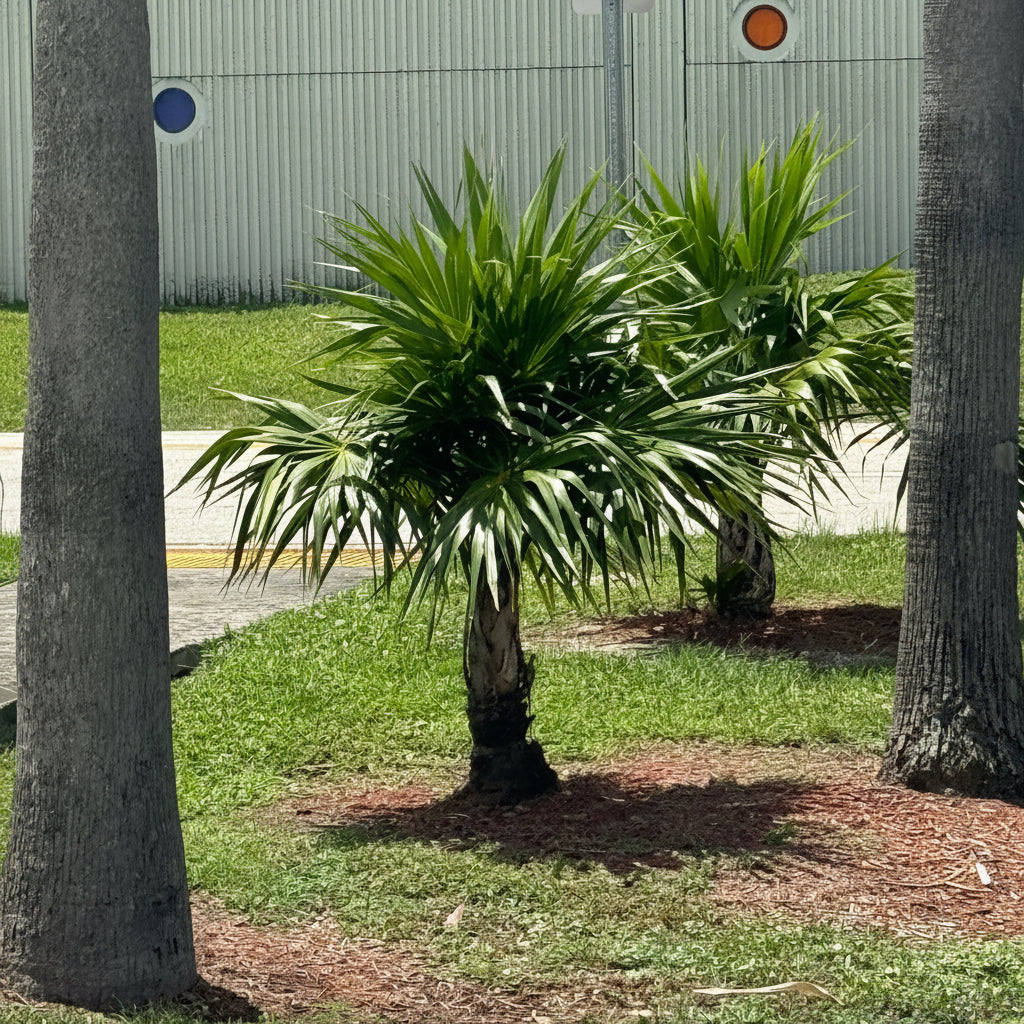 Florida Thatch in landscape