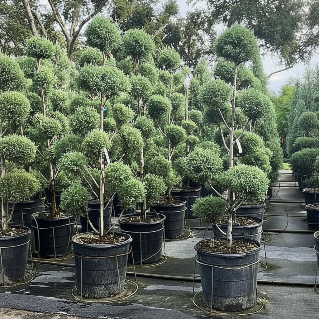 Topiary Pom Pom Blue Point Juniper