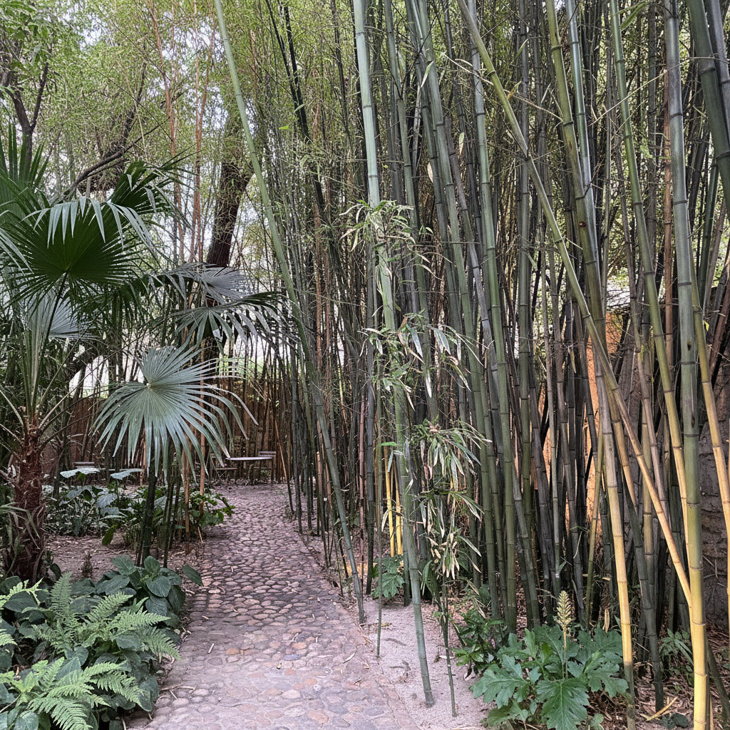 Black Bamboo Timor, Bambusa Lako outside